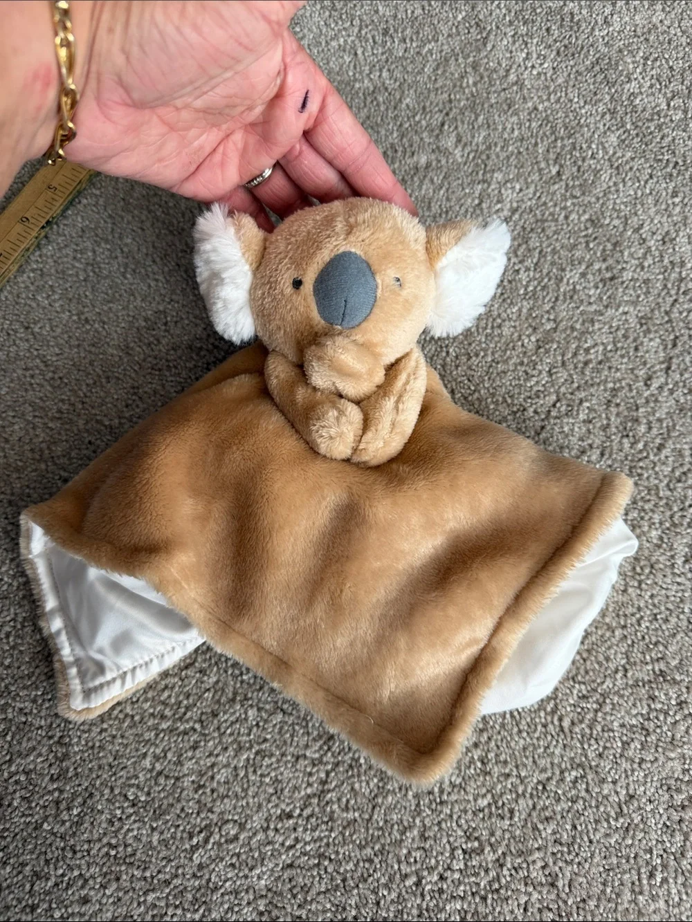 Child Of Mine Koala Bear Baby Lovey Carters Satin Security Blanket 14